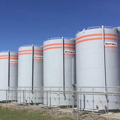 400 BBL Storage Tank rentals at IronCreek